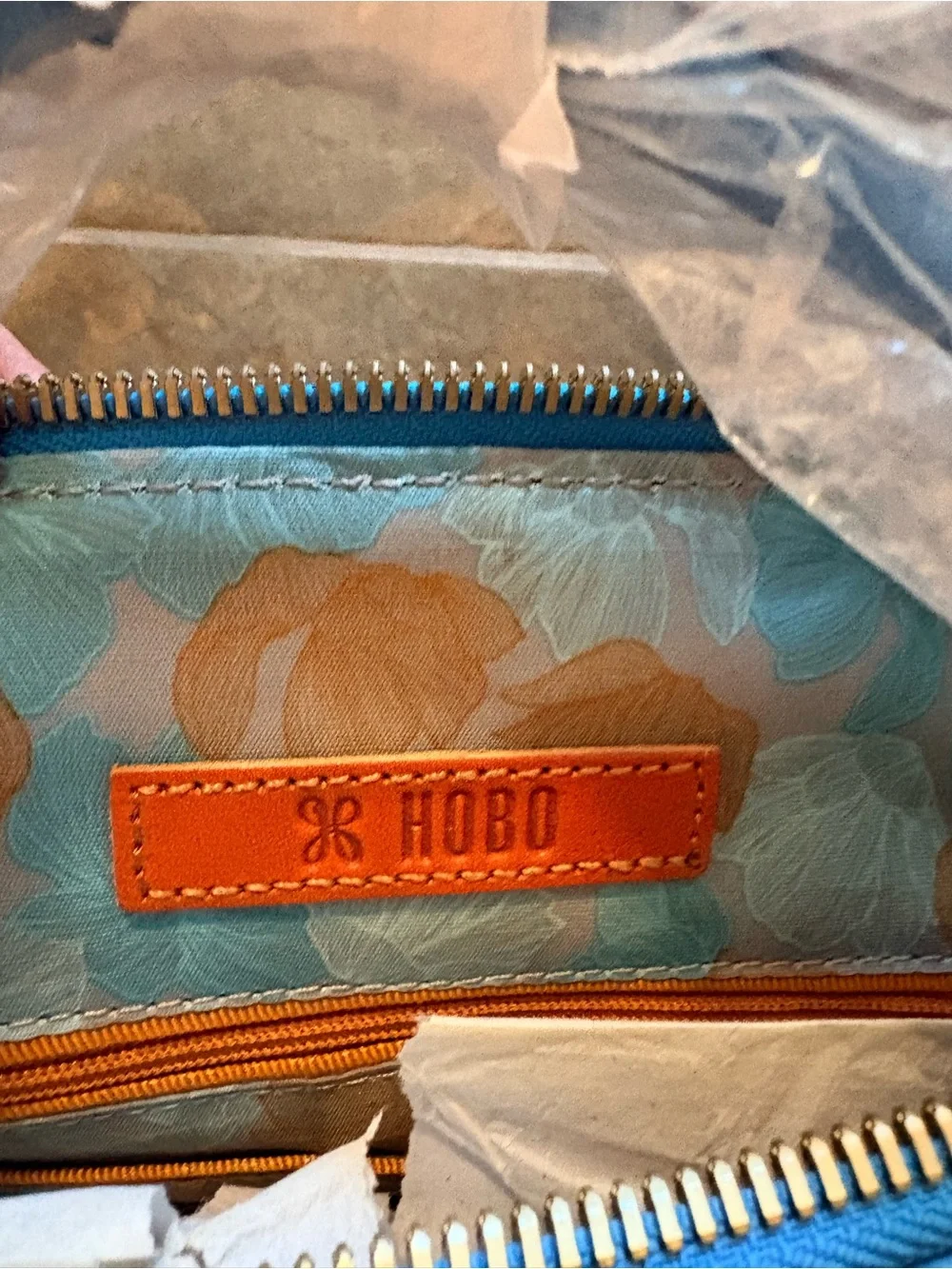 HOBO Baby Blue Leather Shoulder Bag *Brand New*